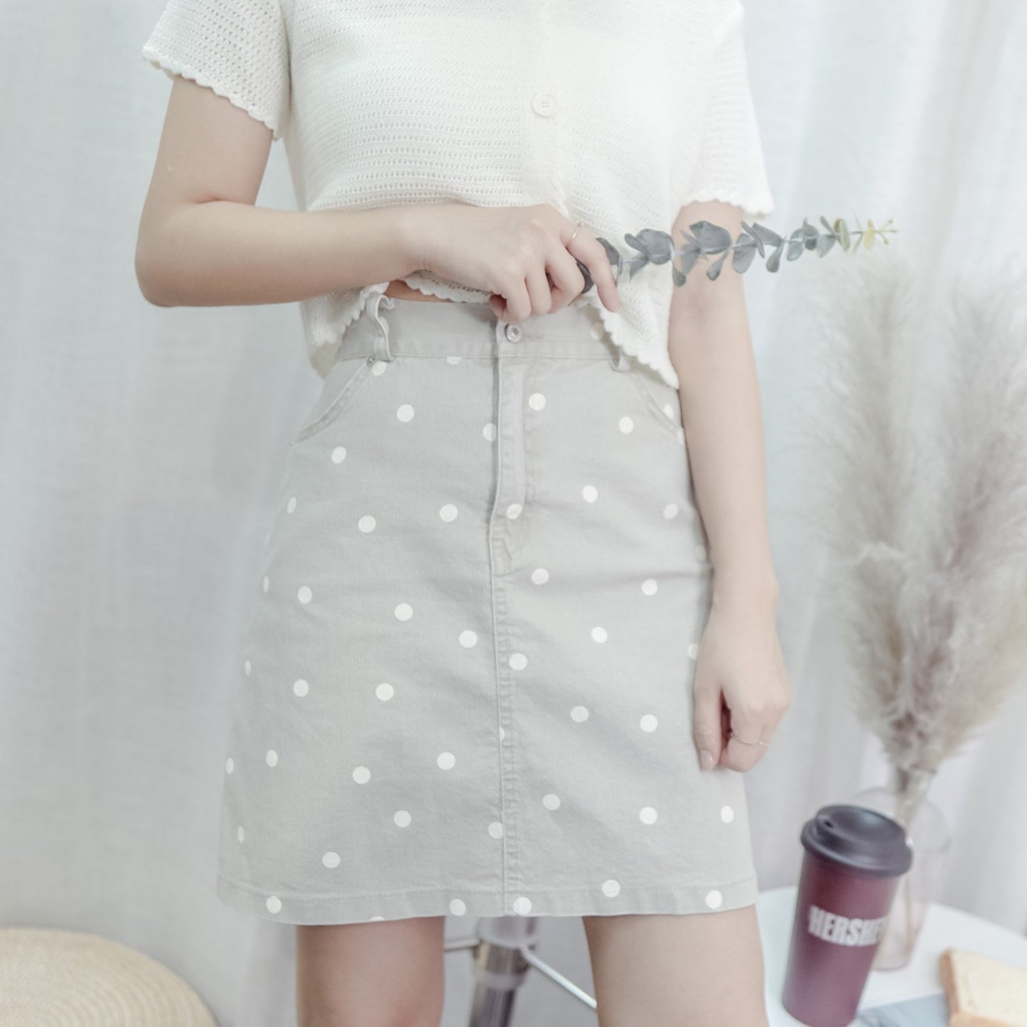 #B108 DOT LOVER SKIRT - Letta A