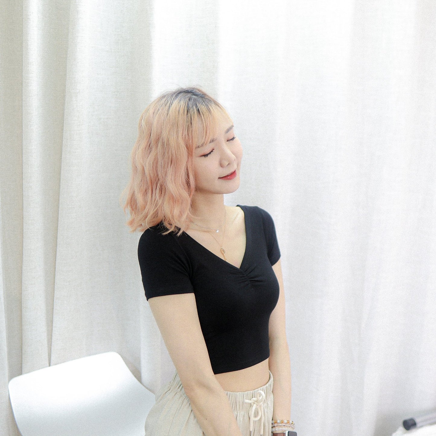 #T290 CAN YOU IMAGINE CROP TOP - Letta A