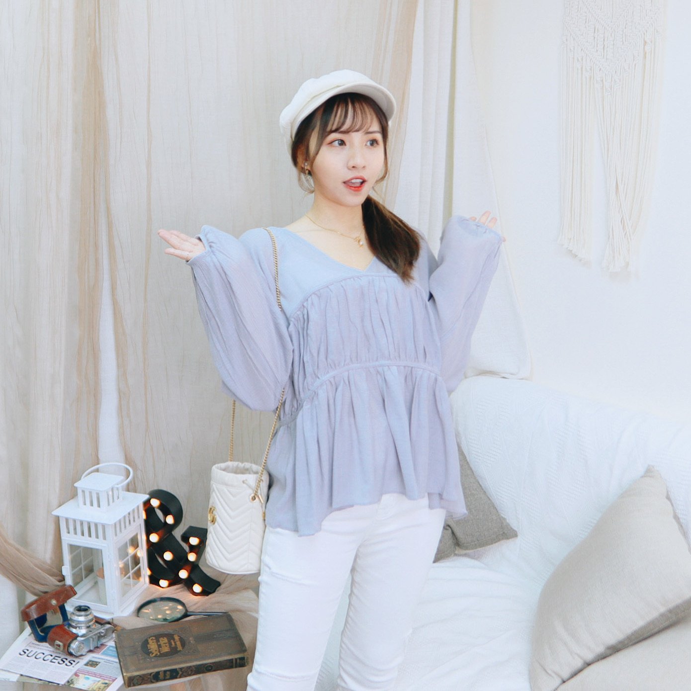T392 ARITA V-NECK TOP - Letta A