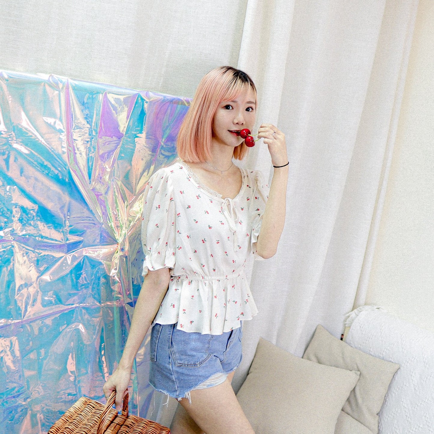 #T288 TASTY CHERRY BLOUSE - Letta A