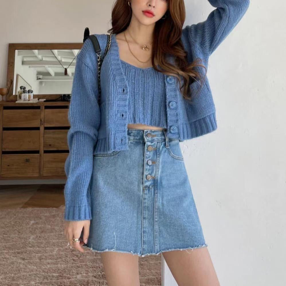 J164 ONTOP DENIM SKIRT