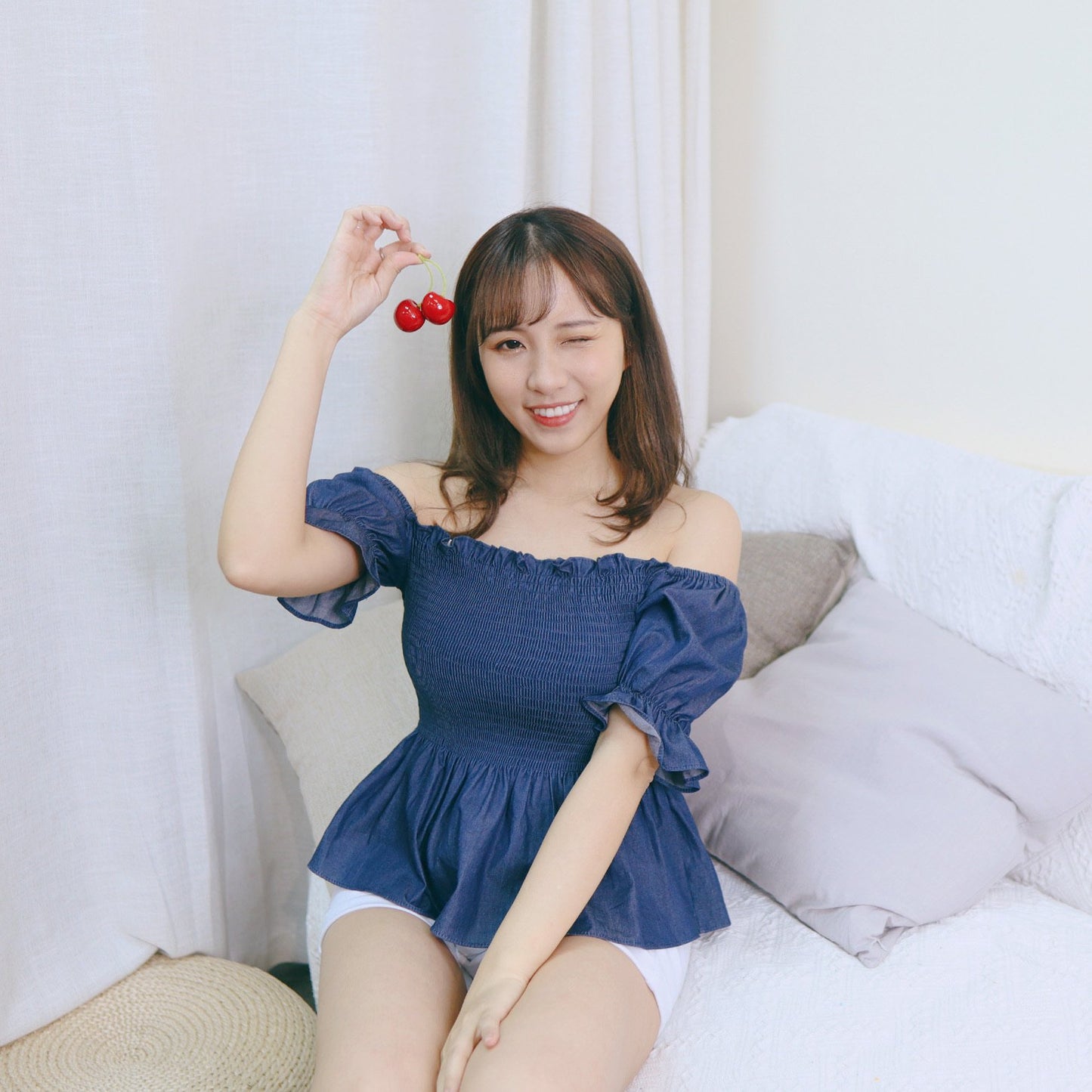 #T282 SKYLINE OFFSHOULDER TOP - Letta A