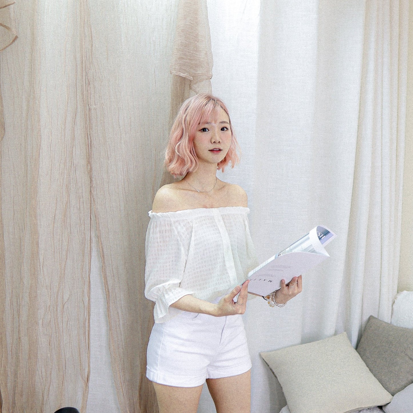 #T309 SOPHIA OFFSHOULDER TOP - Letta A
