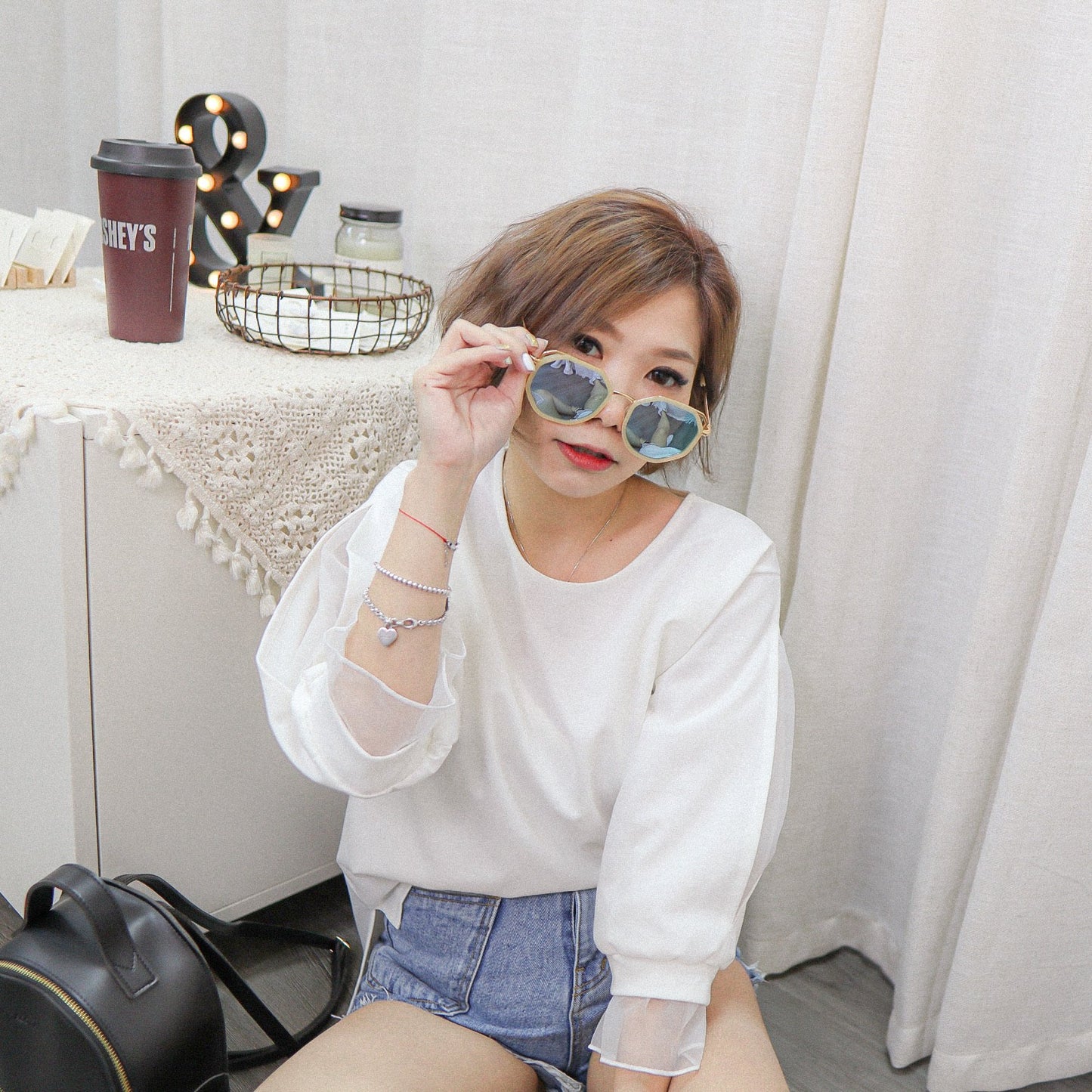 #T280 TIME FLIES BLOUSE - Letta A