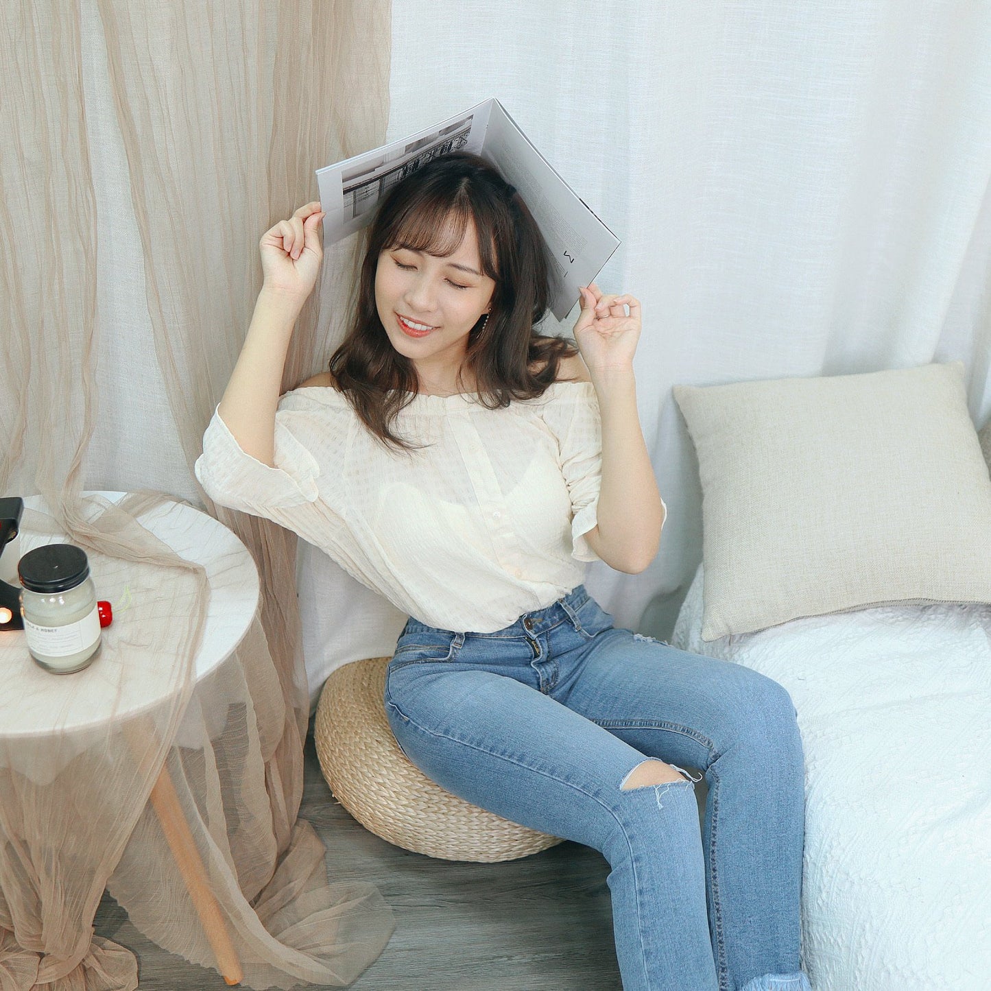 #T309 SOPHIA OFFSHOULDER TOP - Letta A