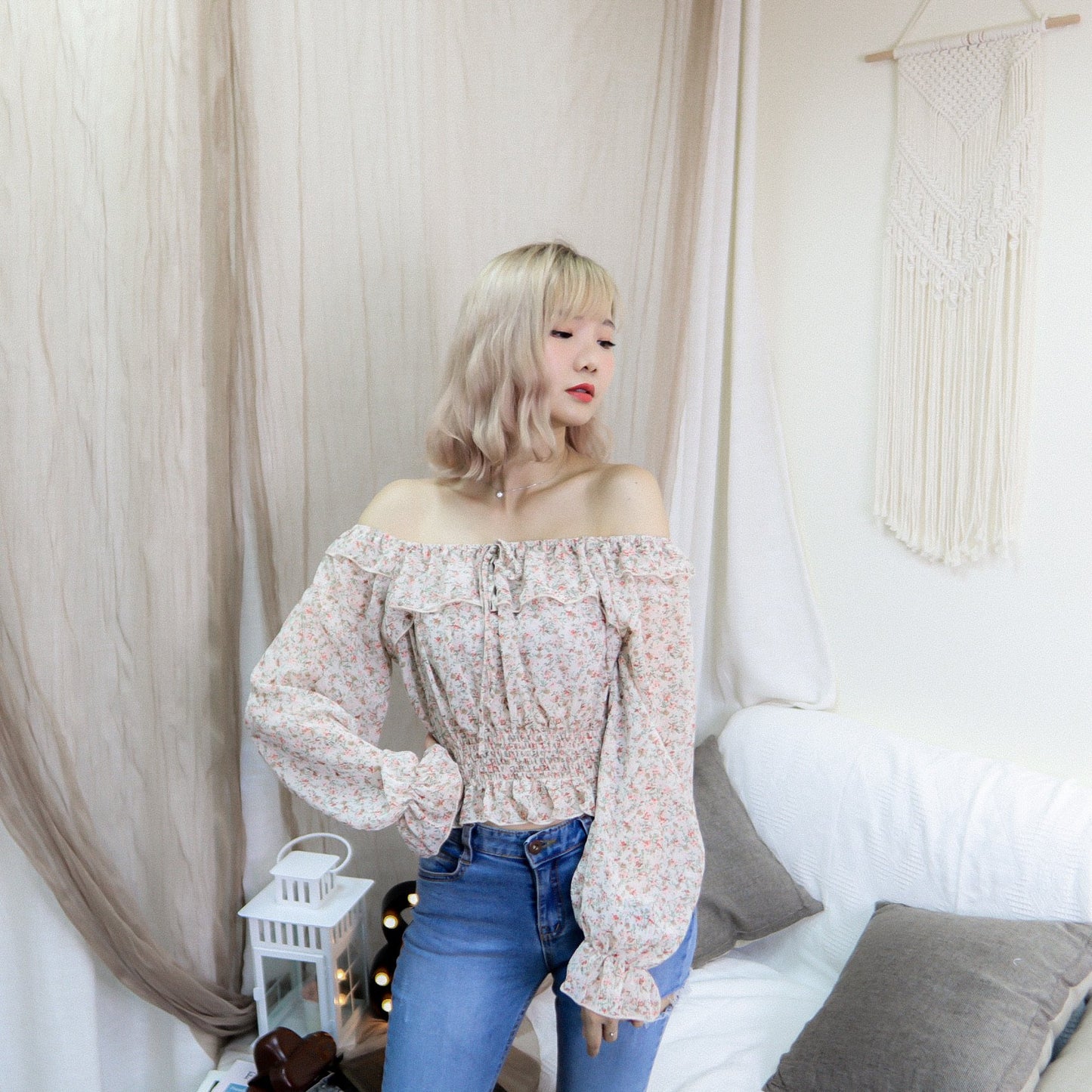 T394 DAISY OFF-SHOULDER TOP - Letta A