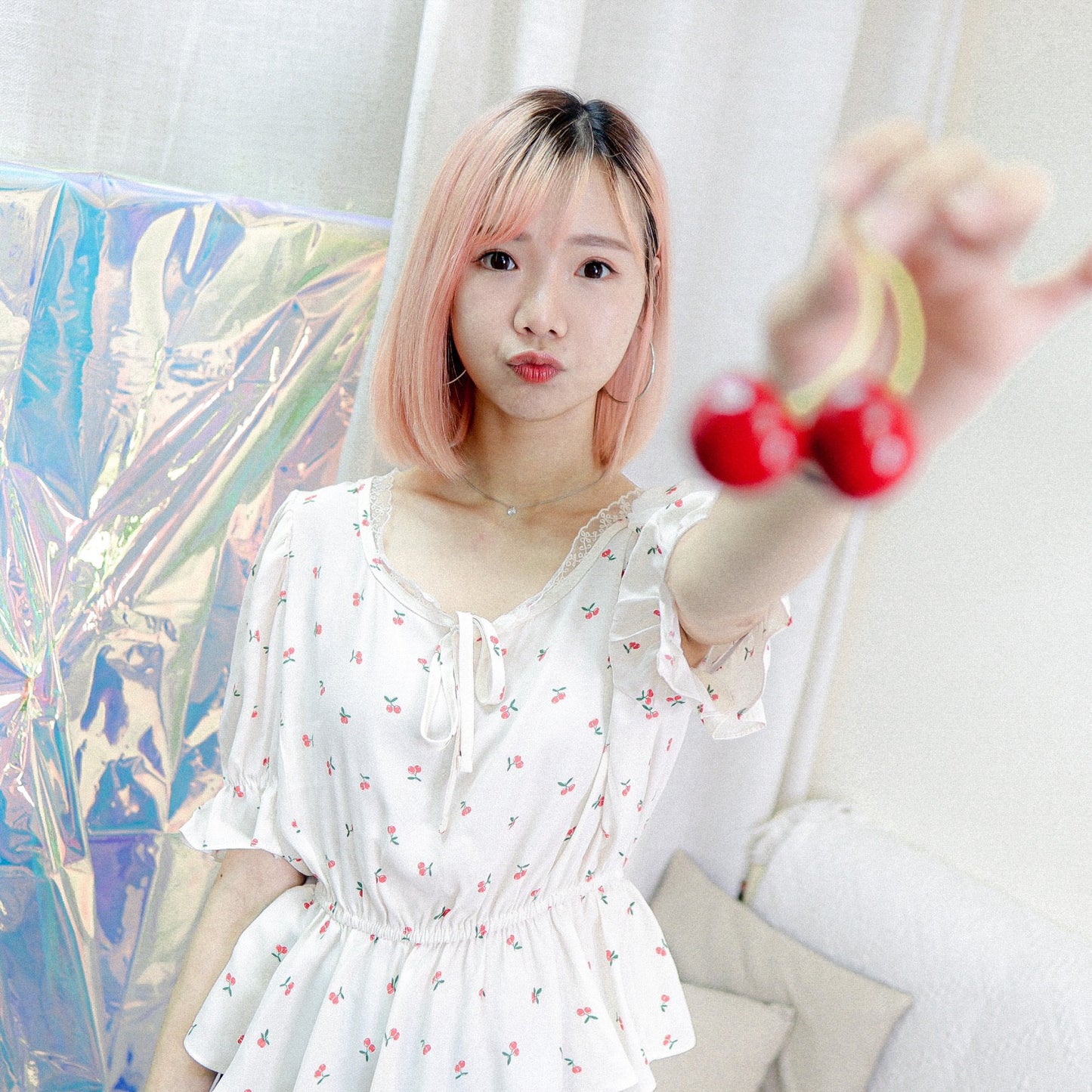 #T288 TASTY CHERRY BLOUSE - Letta A