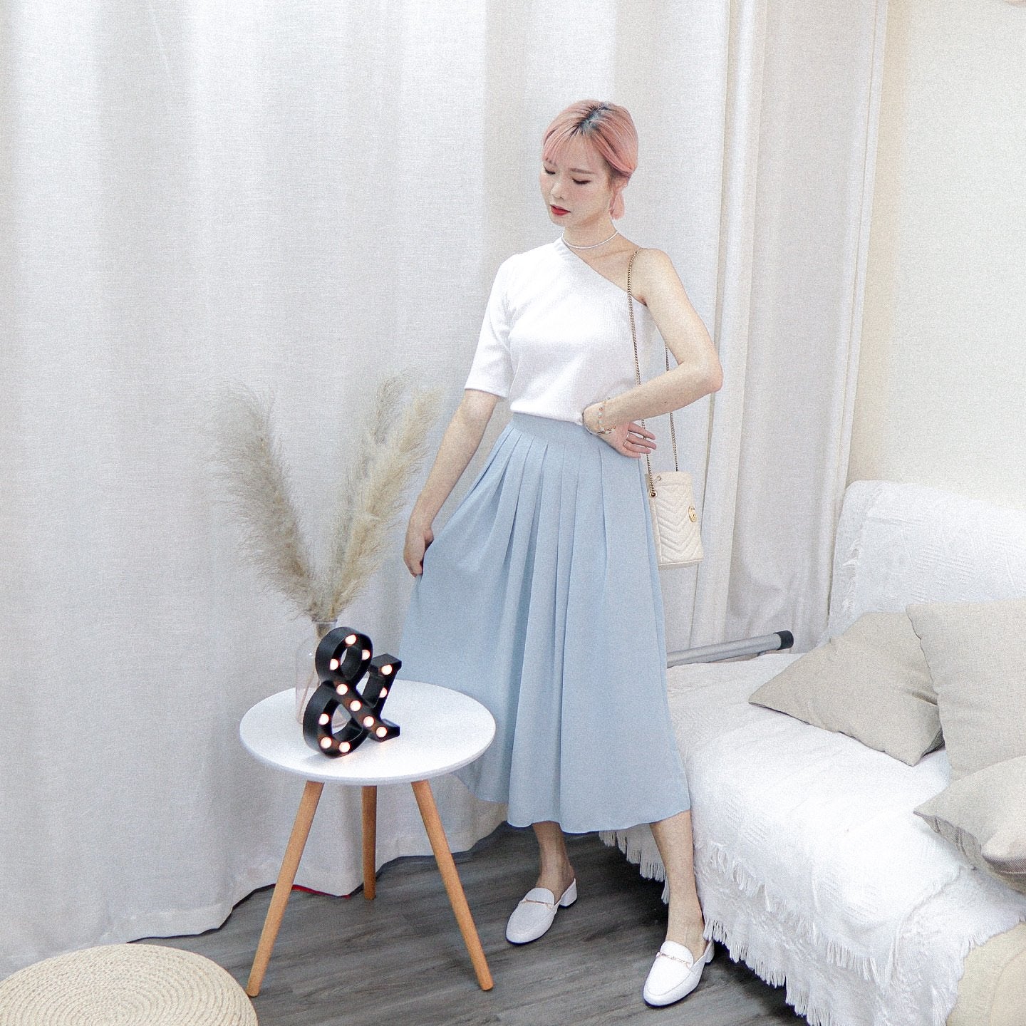 #B112 CLOUD TIME SKIRT - Letta A