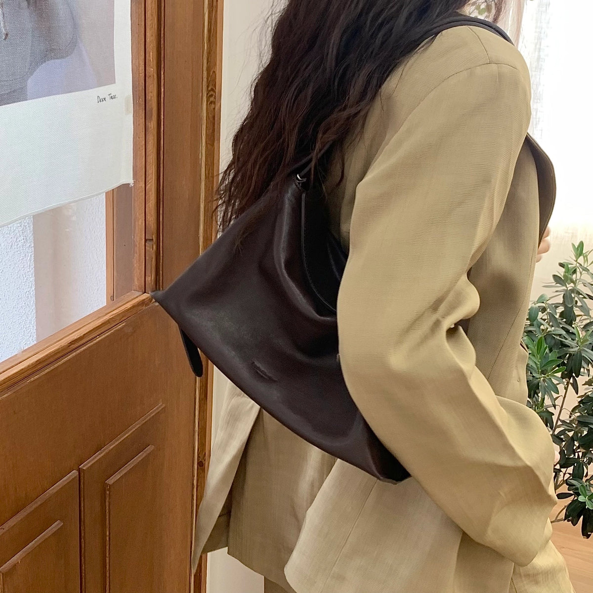 [韓國東大門代購] Bucks & Leather #BL002 Bread Bag (S/M)