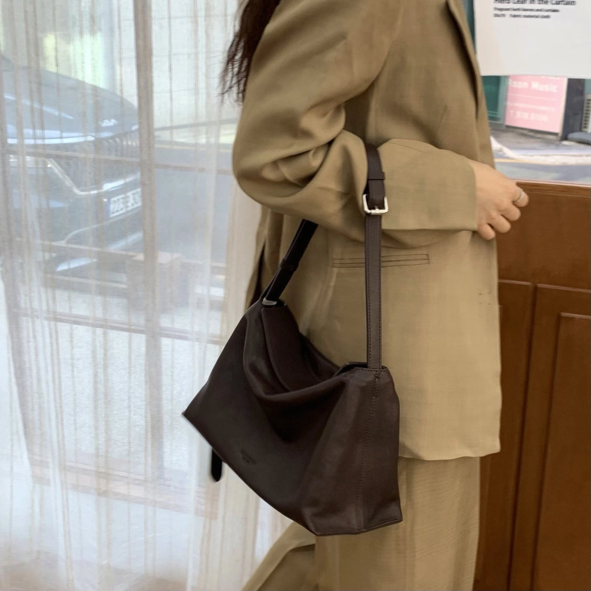 [韓國東大門代購] Bucks & Leather #BL002 Bread Bag (S/M)