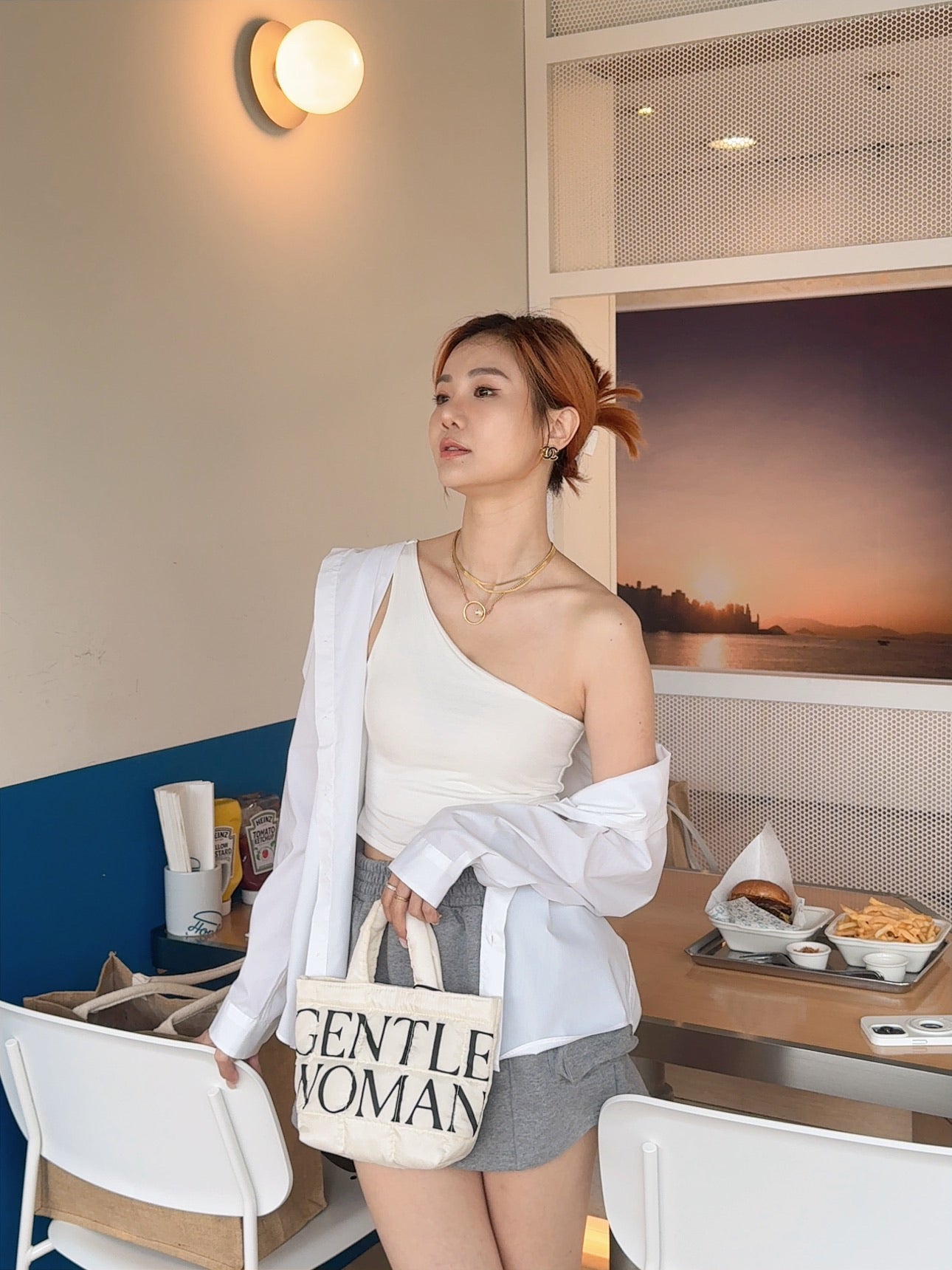 TH099 ONE SHOULDER TOP