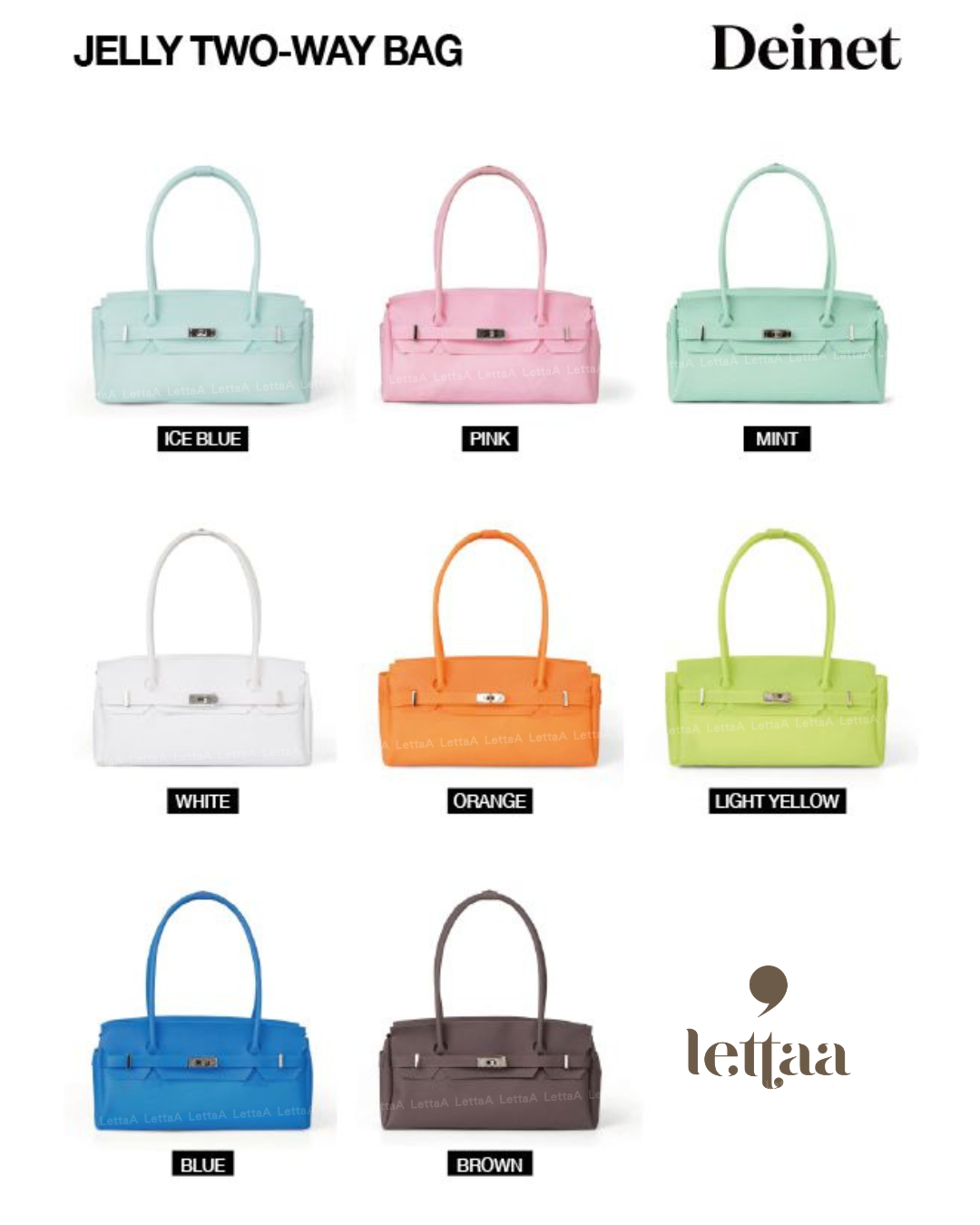 [韓國代購] DEINET Jelly Two-Way Bag 果凍包