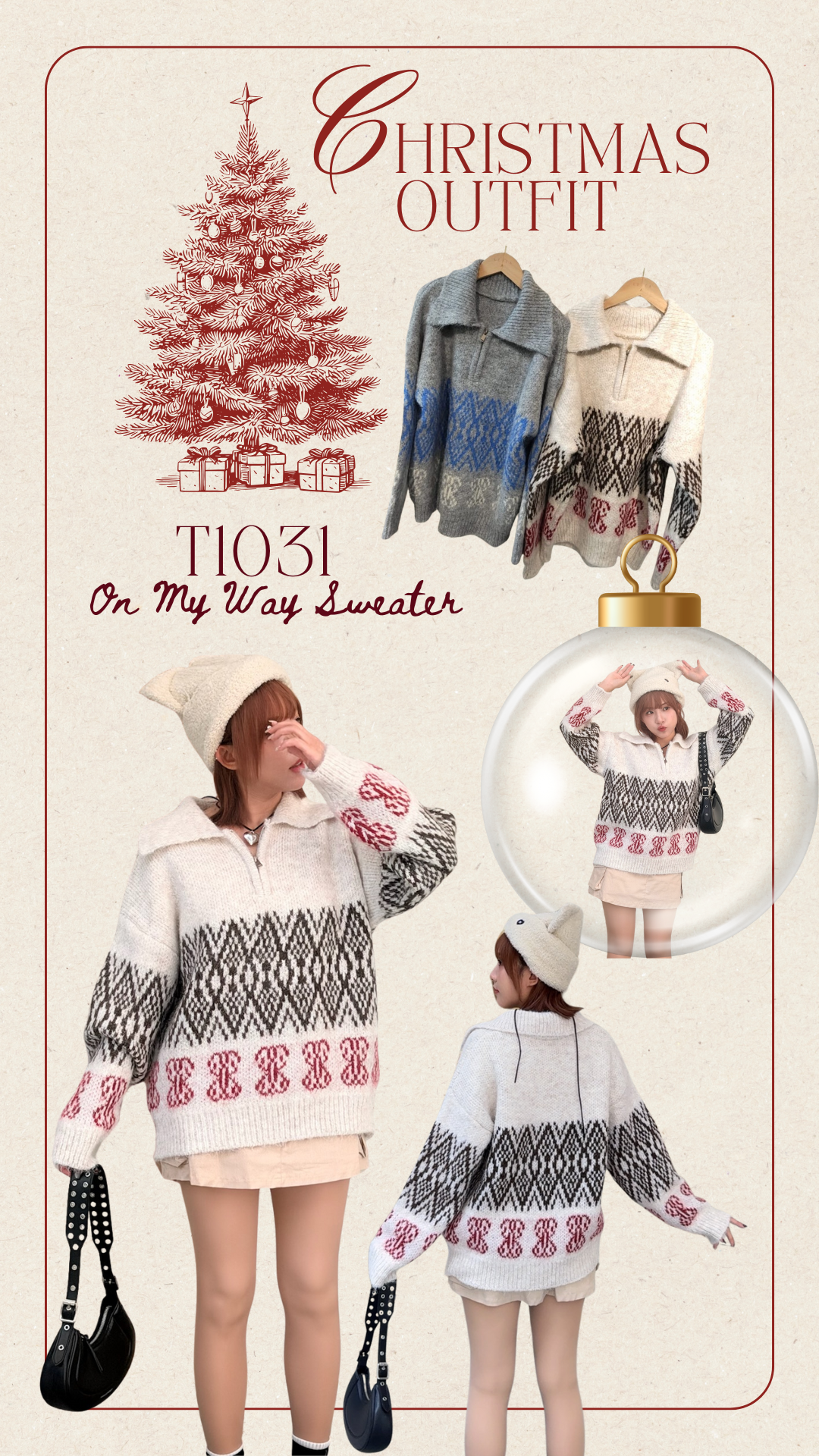 T1031 ON MY WAY SWEATER
