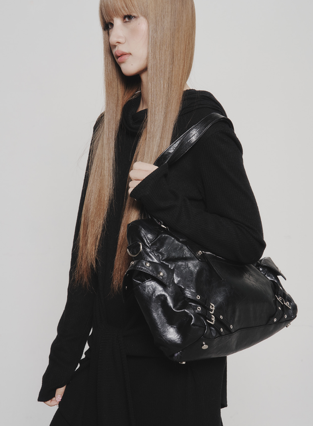 [韓國代購] DEINET STUD POCKET BIG BAG (截單日後3-4星期到貨)