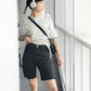 J246 BLACK DENIM SHORT