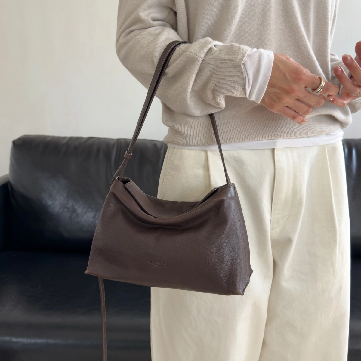 [韓國東大門代購] Bucks & Leather #BL002 Bread Bag (S/M)