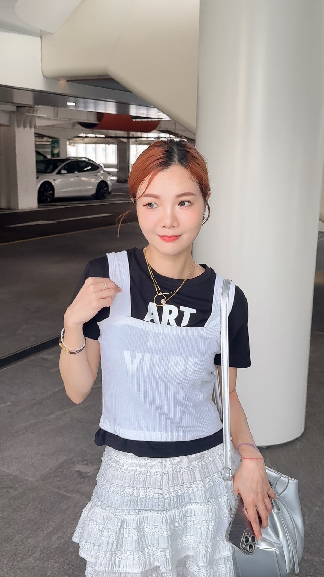 T975 VIVRE CROP TEE