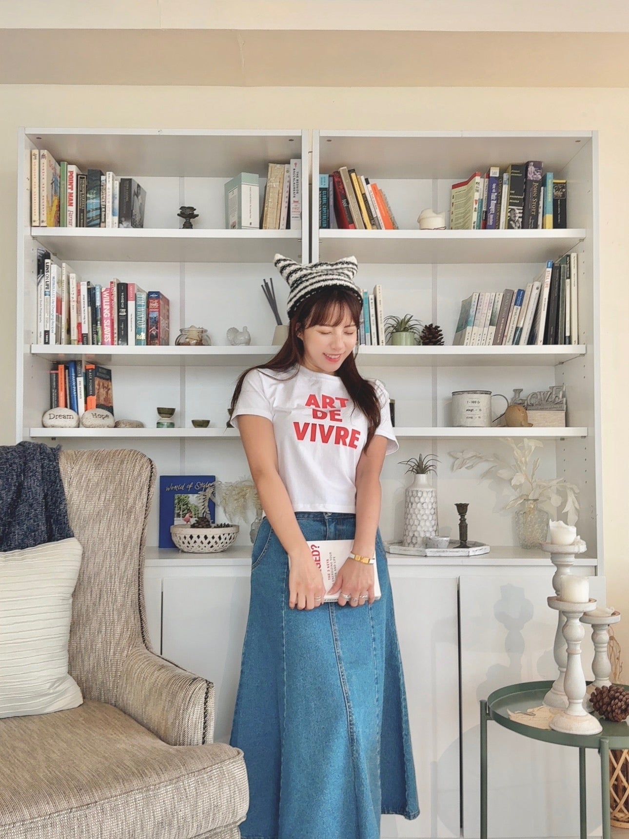 T975 VIVRE CROP TEE