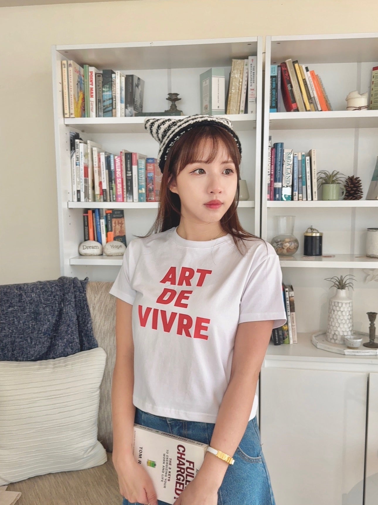 T975 VIVRE CROP TEE