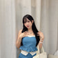 TH069 FLOWER DENIM SET