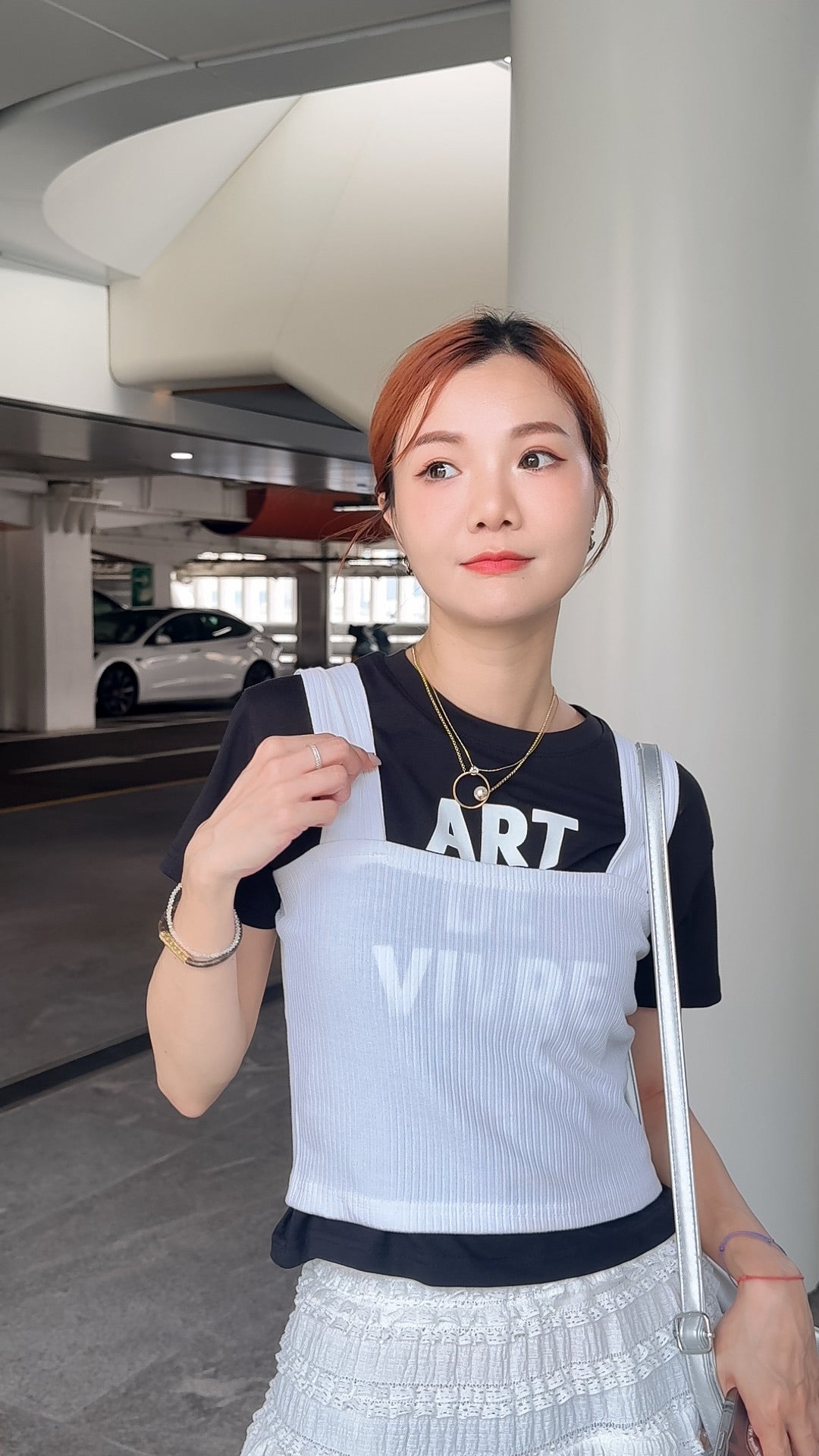 T975 VIVRE CROP TEE