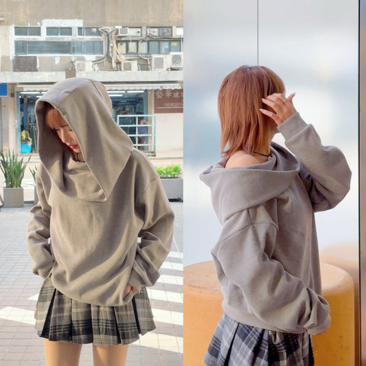 T1036 2 WAYS CHIC HOODIE