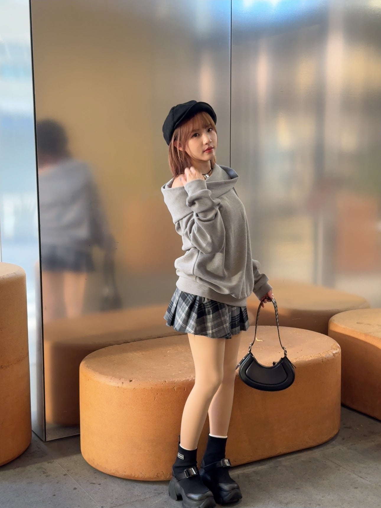 T1036 2 WAYS CHIC HOODIE