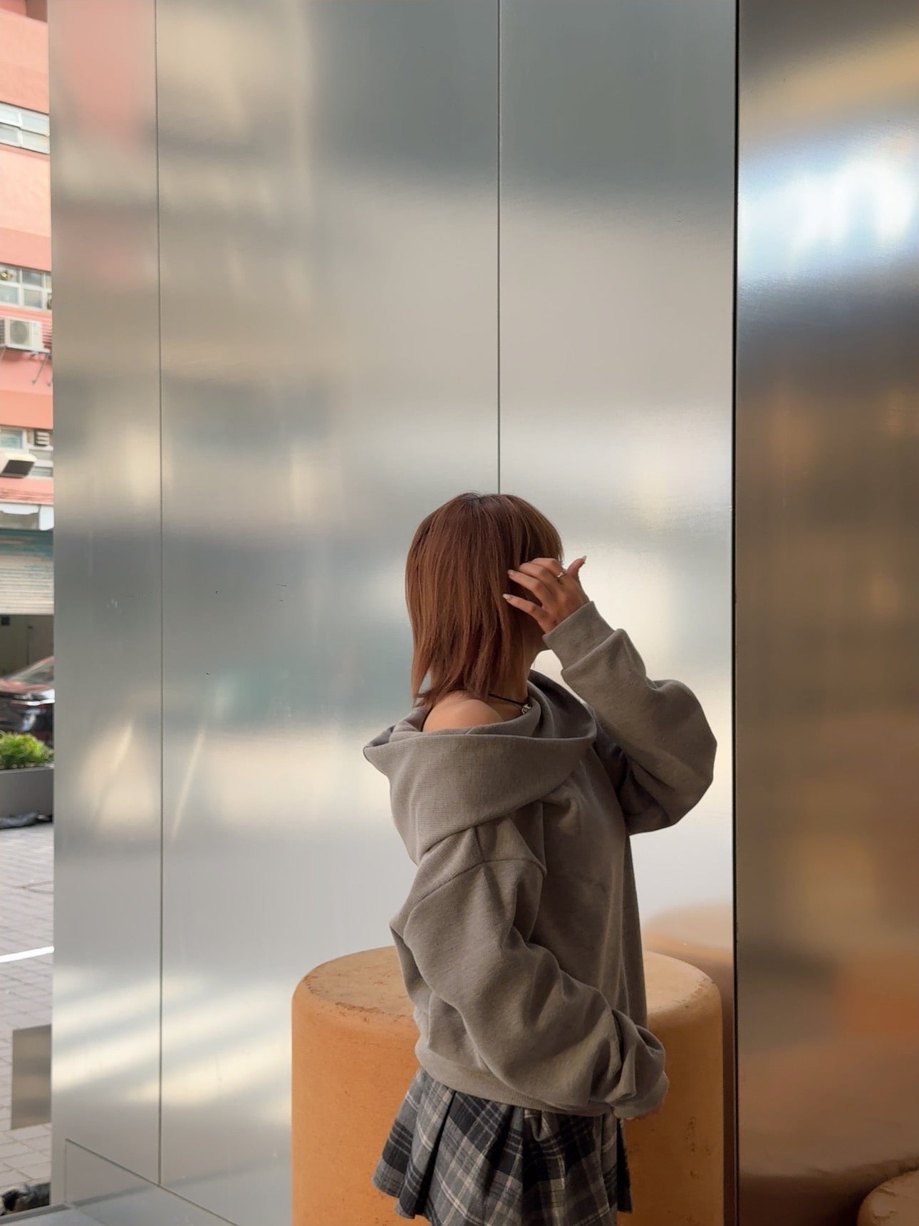 T1036 2 WAYS CHIC HOODIE