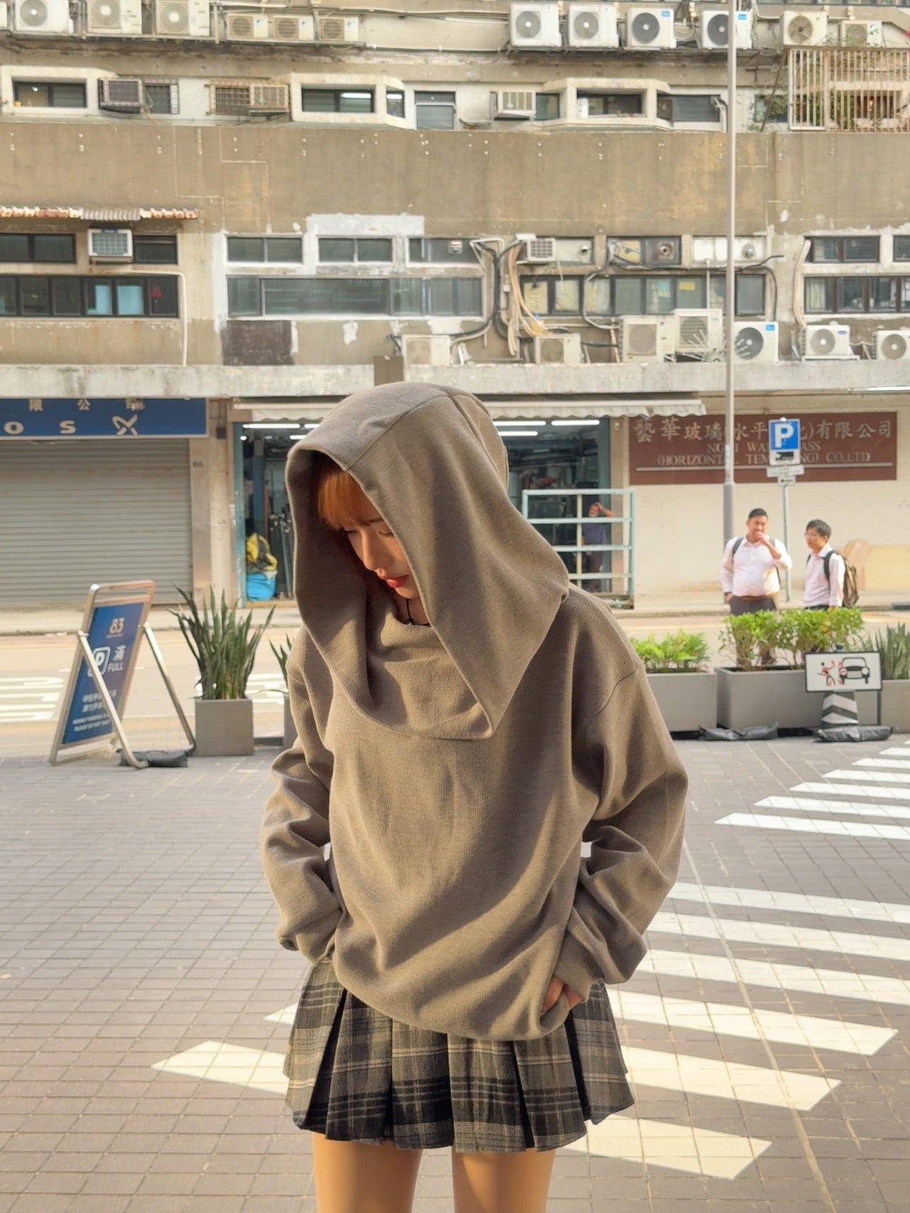 T1036 2 WAYS CHIC HOODIE