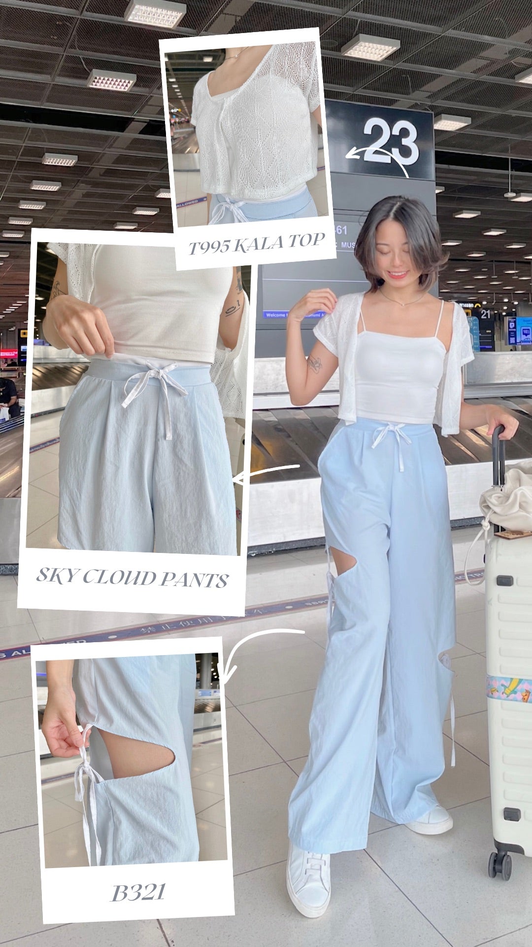 B321 SKY CLOUD PANTS