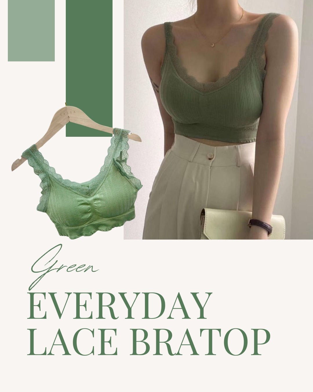 #T318  EVERYDAY LACE BRATOP