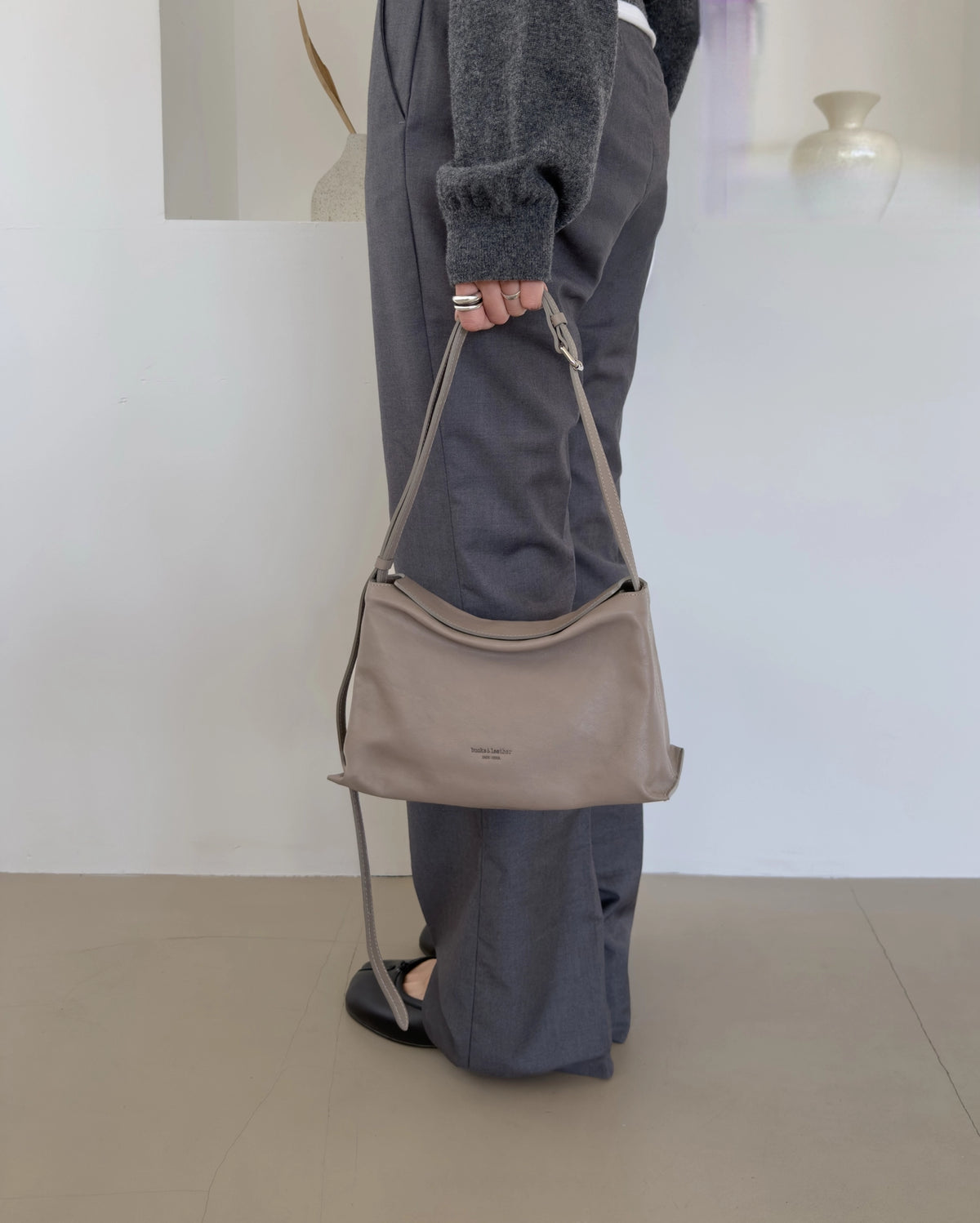 [韓國東大門代購] Bucks & Leather #BL002 Bread Bag (S/M)