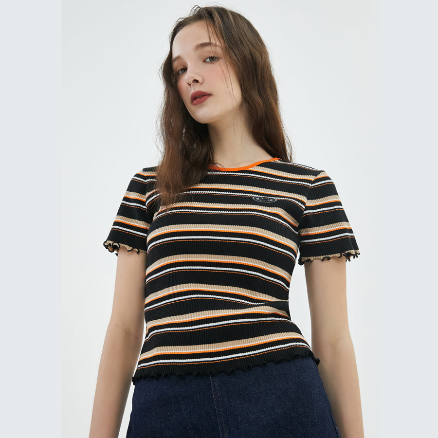 BGS005 GUESS slim-fit striped T-shirt