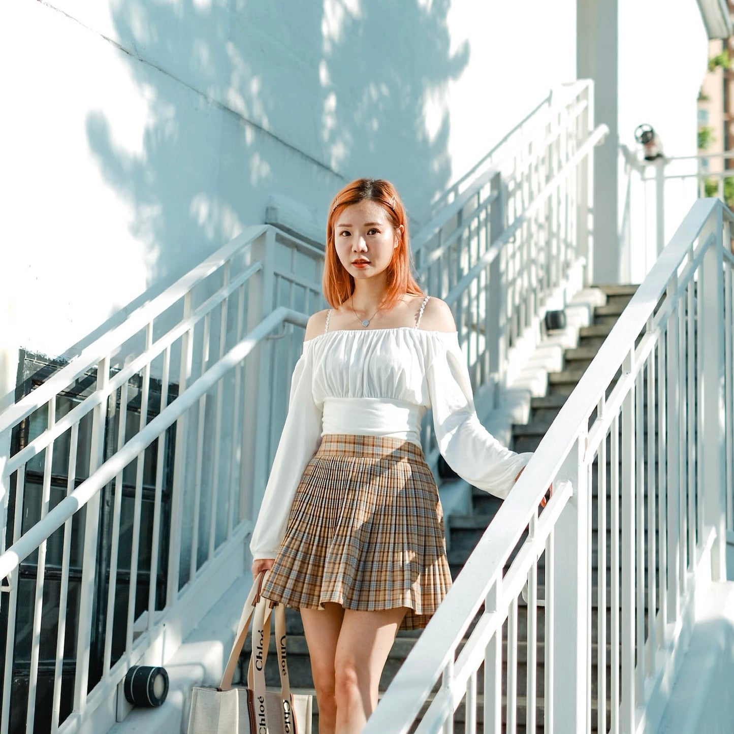 B190 KYLA CHECKED SKIRT