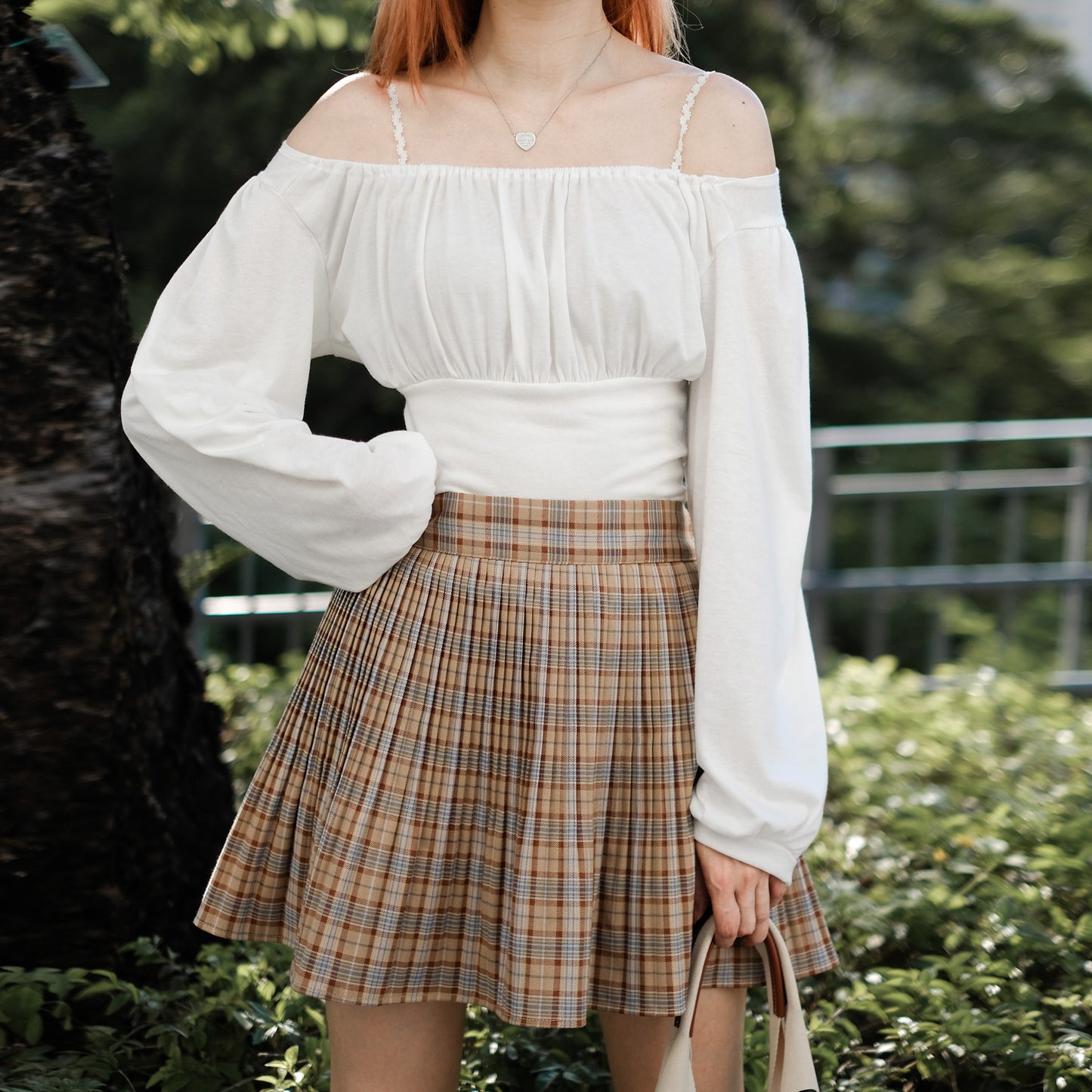 B190 KYLA CHECKED SKIRT