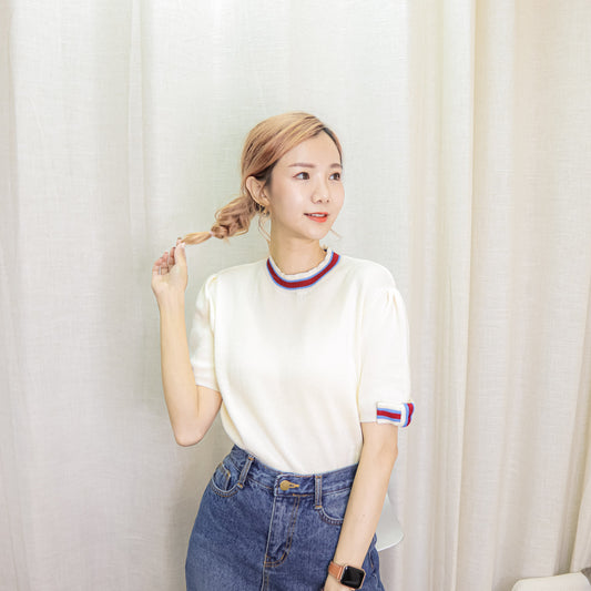 T470 FRANCE KNIT TOP