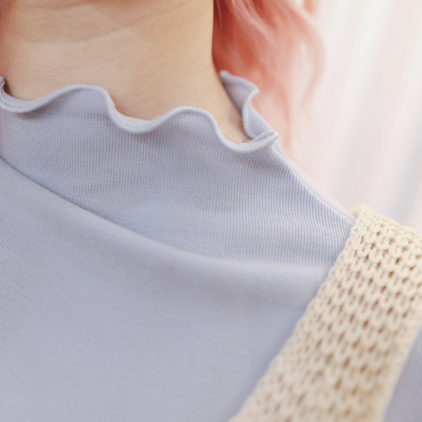 #T222 BABY BLUE TOP - Letta A