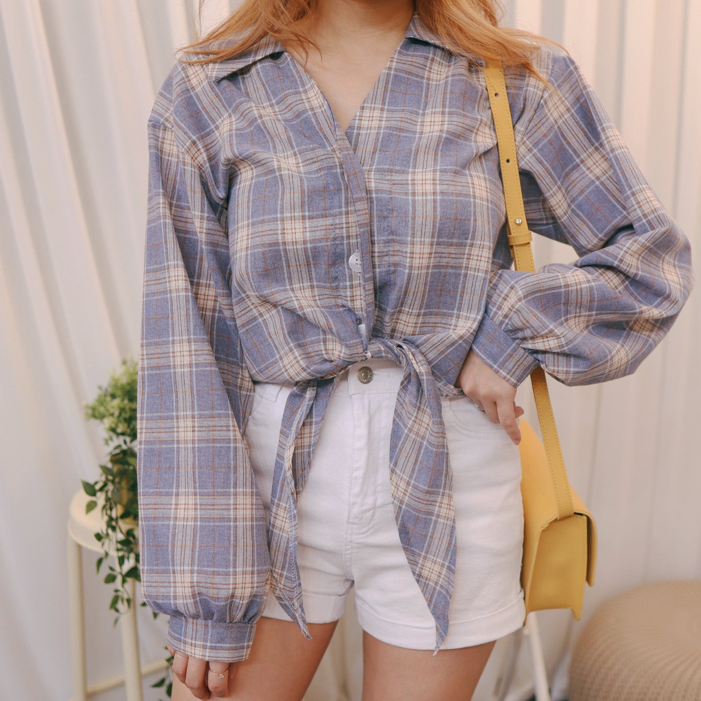 #T233 JAY CHECKED BLOUSE - Letta A