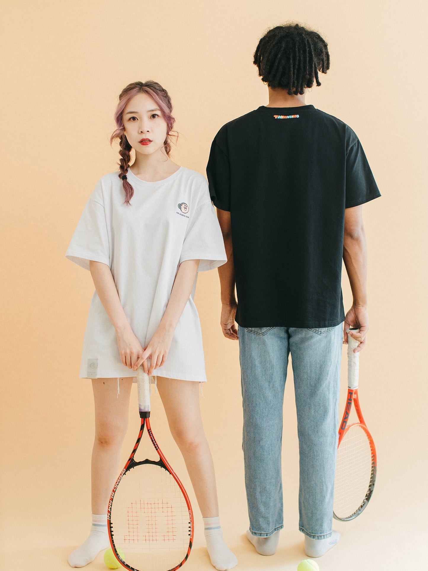 【CROSSOVER】大麻成厚厚唇OVERSIZED TEE - Letta A