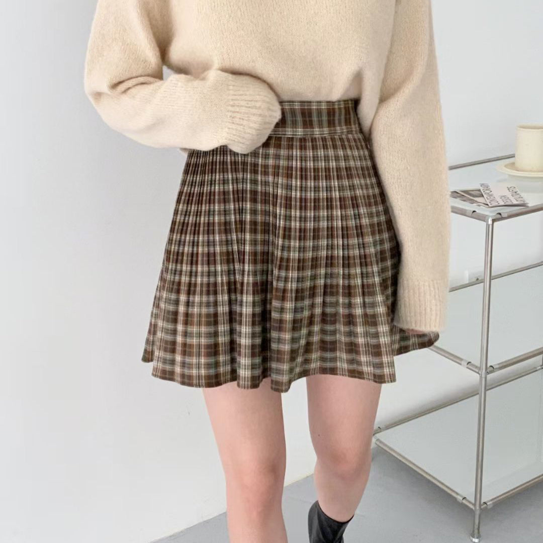 B190 KYLA CHECKED SKIRT