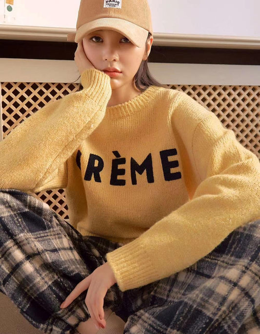 T453 CREME SWEATER