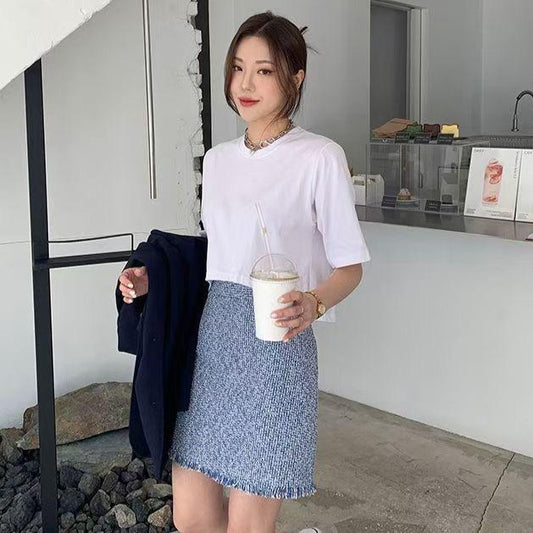 B158 WATER TWISTED SKIRT