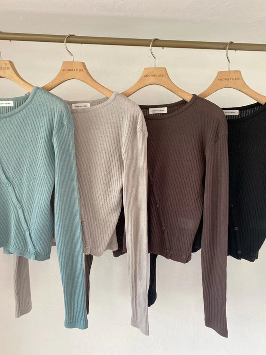 T649 MIU KNIT TOP