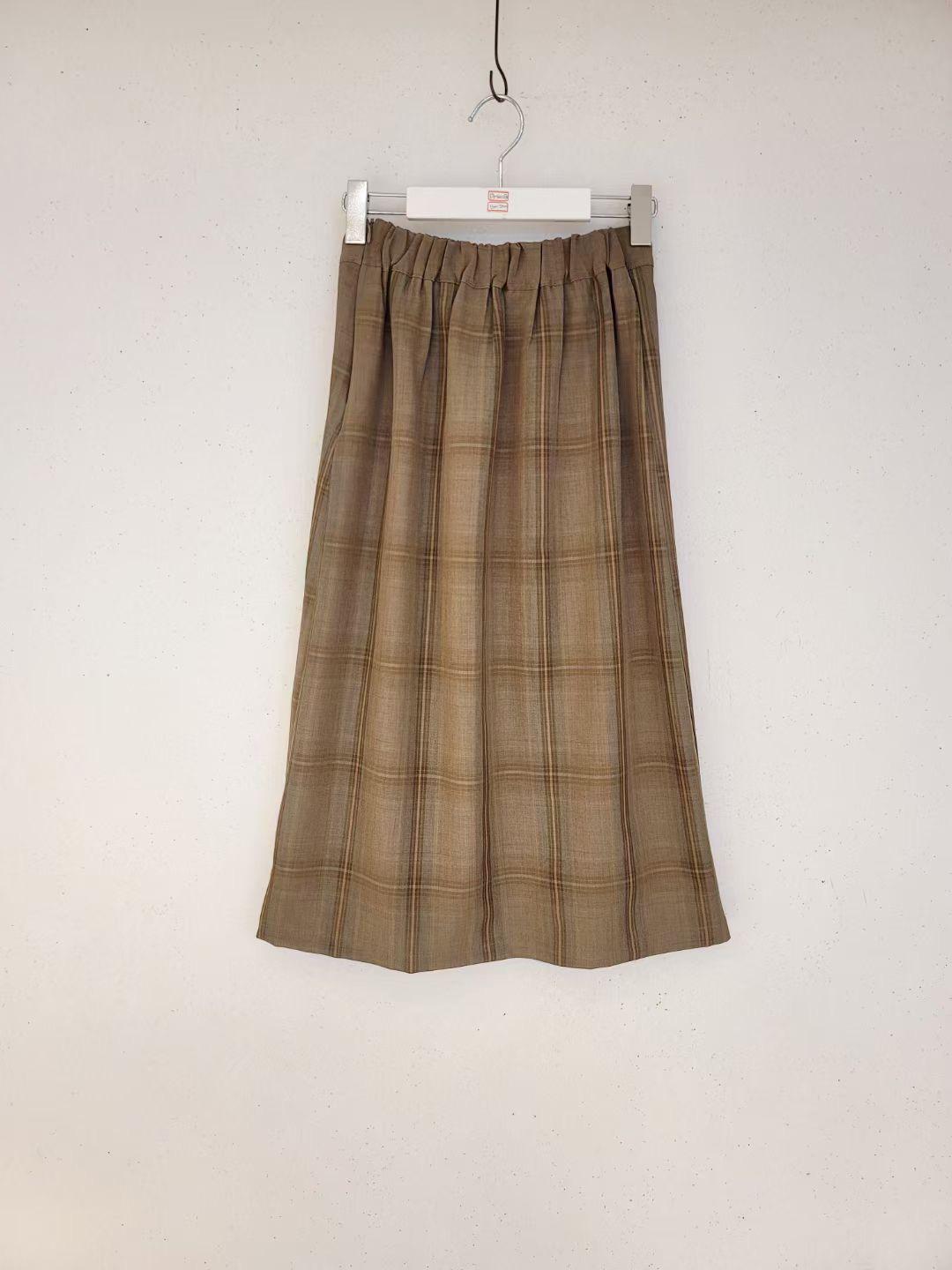 B200 JELLY CHECKED SKIRT